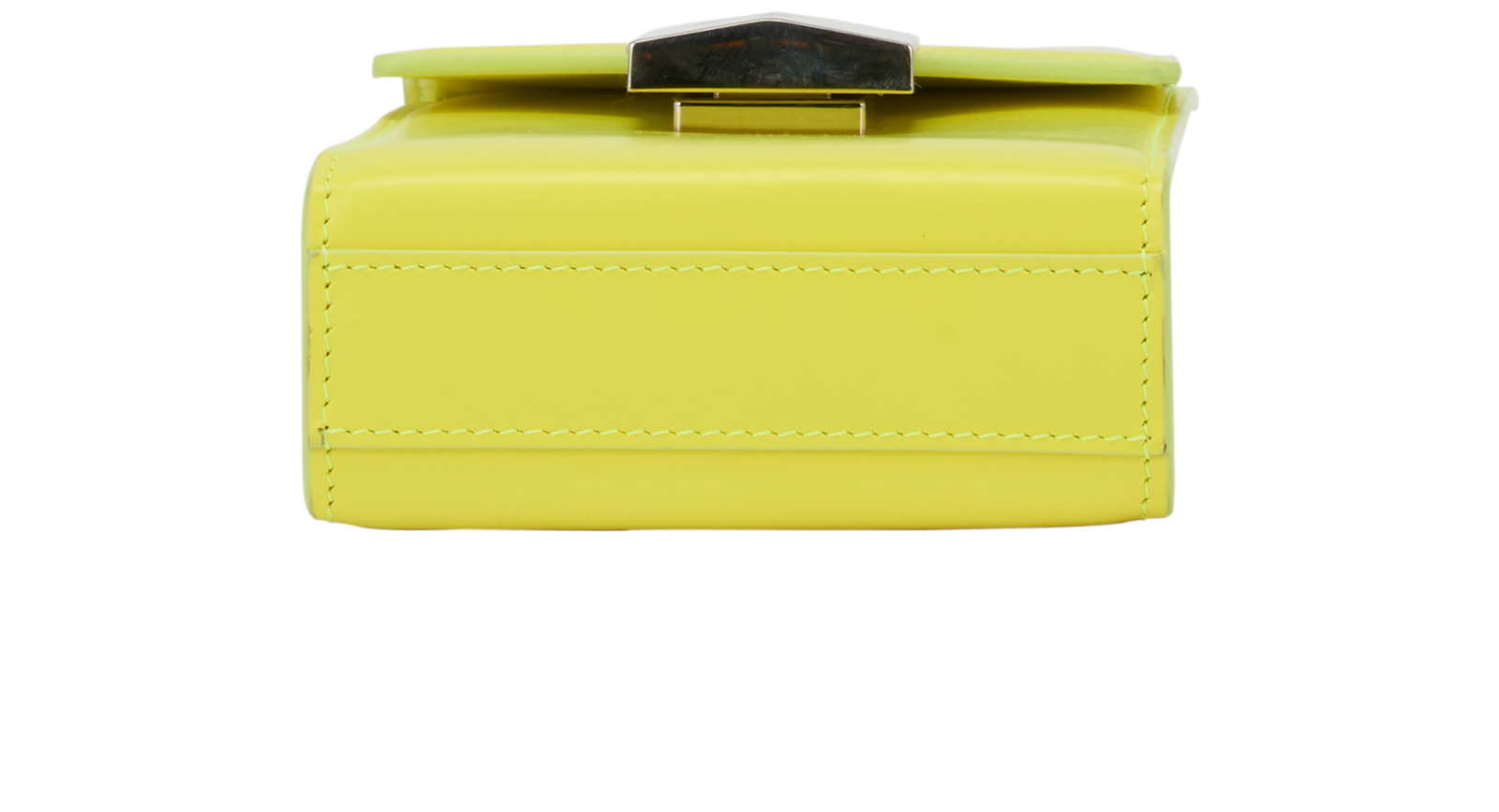 Mini 4G Vertical, &pound;350, Handbags, Yellow, Calfskin, Top view